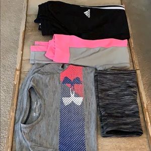 Under Armour Adidas Girls Athletic Clothes